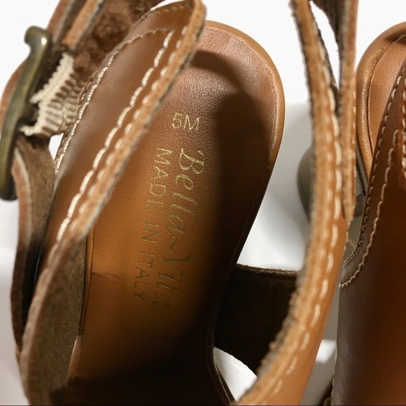 Bella Vita Viv Italy Leather Block Heel Sandals 5M - Picture 16 of 16